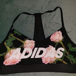 adidas Rose Print Sports Bra
